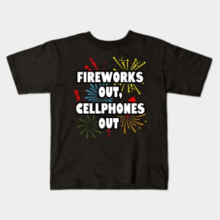 New Year 2024 4th Of July BBQ Independence Day Holiday Celebration Kids T-Shirt